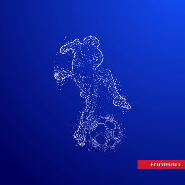 futbol logosu tasarım vektörü 