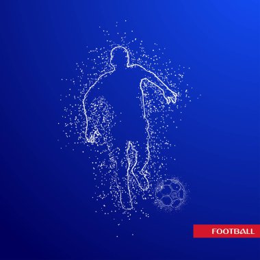 futbol logosu tasarım vektörü