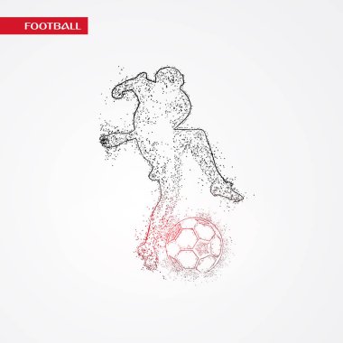 futbol logosu tasarım vektörü 