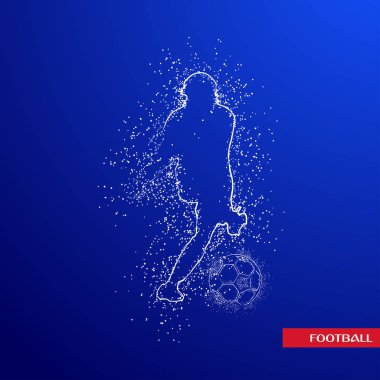 futbol logosu tasarım vektörü