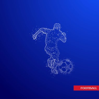 futbol logosu tasarım vektörü