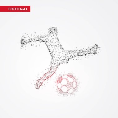 futbol logosu tasarım vektörü