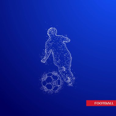 futbol logosu tasarım vektörü