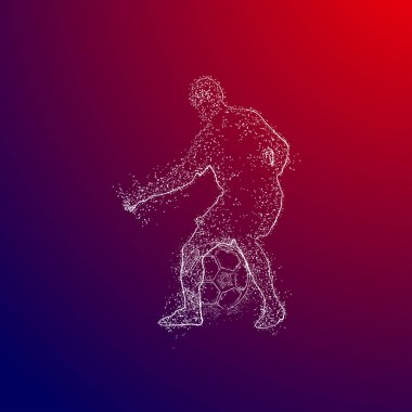 futbol logosu tasarım vektörü