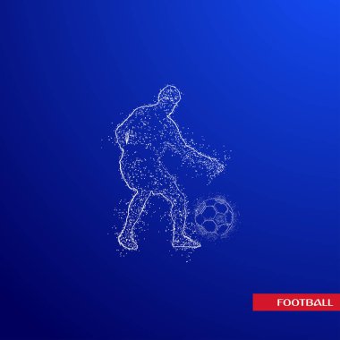 futbol logosu tasarım vektörü 
