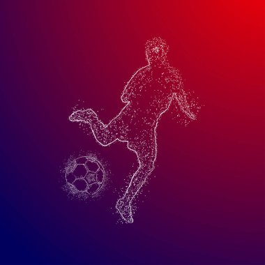 futbol logosu tasarım vektörü 