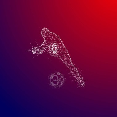 futbol logosu tasarım vektörü