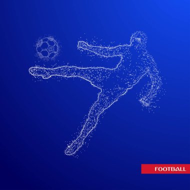 futbol logosu tasarım vektörü