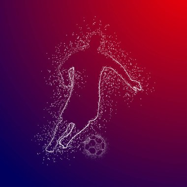 futbol logosu tasarım vektörü