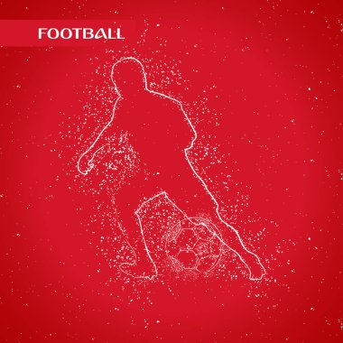 futbol logosu tasarım vektörü 