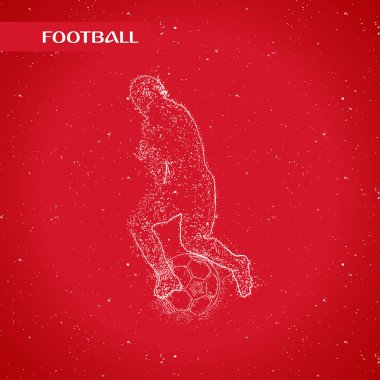 futbol logosu tasarım vektörü