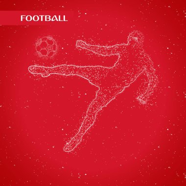 futbol logosu tasarım vektörü 