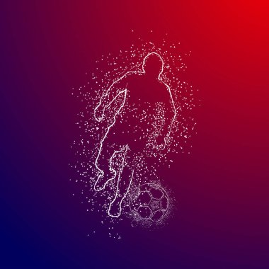 futbol logosu tasarım vektörü