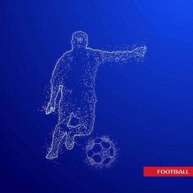 futbol logosu tasarım vektörü