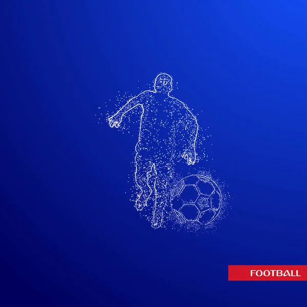 futbol logosu tasarım vektörü