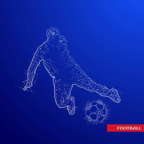 futbol logosu tasarım vektörü