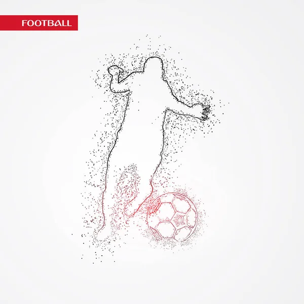 futbol logosu tasarım vektörü