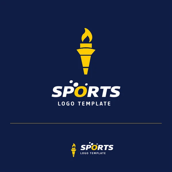 Ilustración Vectorial Diseño Tarjetas Visita Con Logo Deportivo Tema — Vector de stock