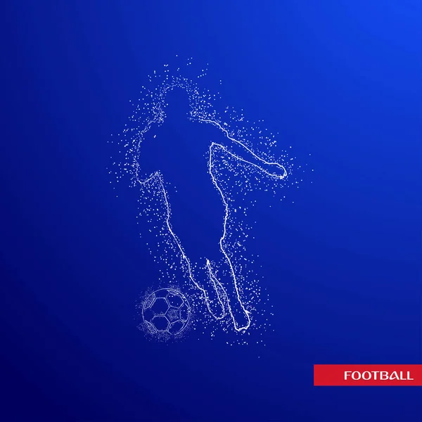 futbol logosu tasarım vektörü