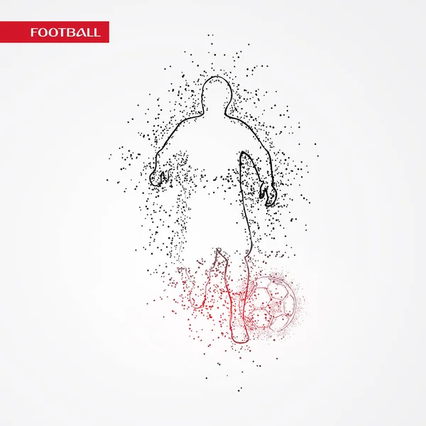 Futbol beyaz arka plan üzerinde renkli logo tasarımı