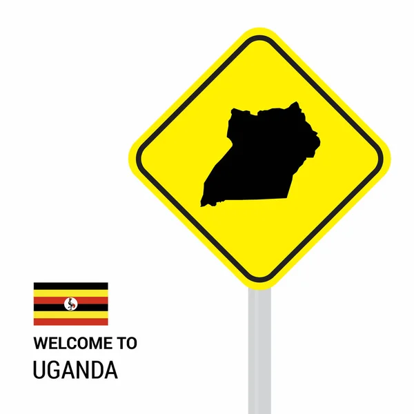 Uganda Traffic Signs Board Design Vector — Stock Vector