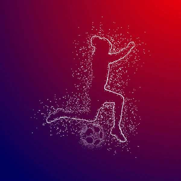 futbol logosu tasarım vektörü 