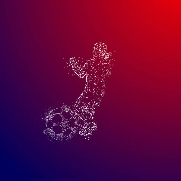 Futebol Logotipo Design Vector —  Vetores de Stock