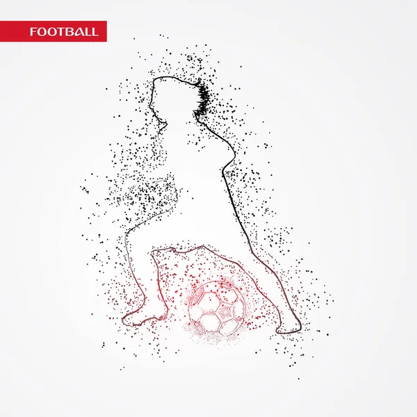 futbol logosu tasarım vektörü 