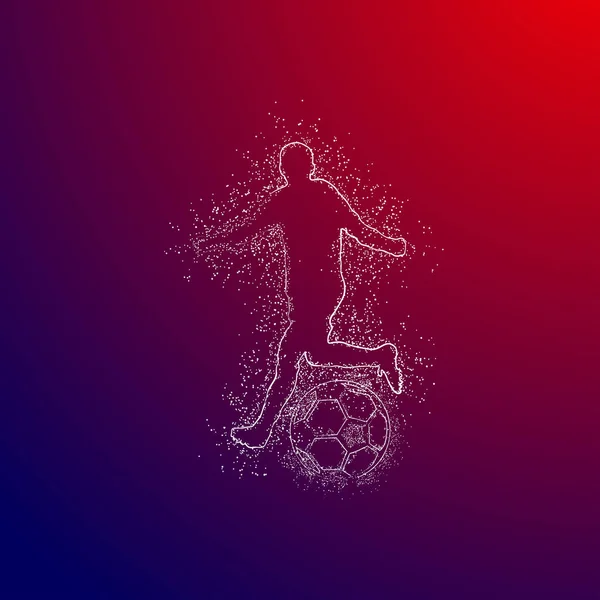 futbol logosu tasarım vektörü 