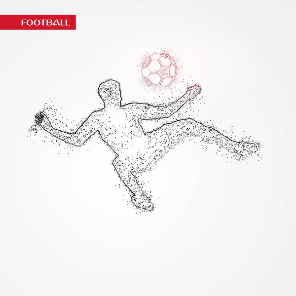 Futbol beyaz arka plan üzerinde renkli logo tasarımı