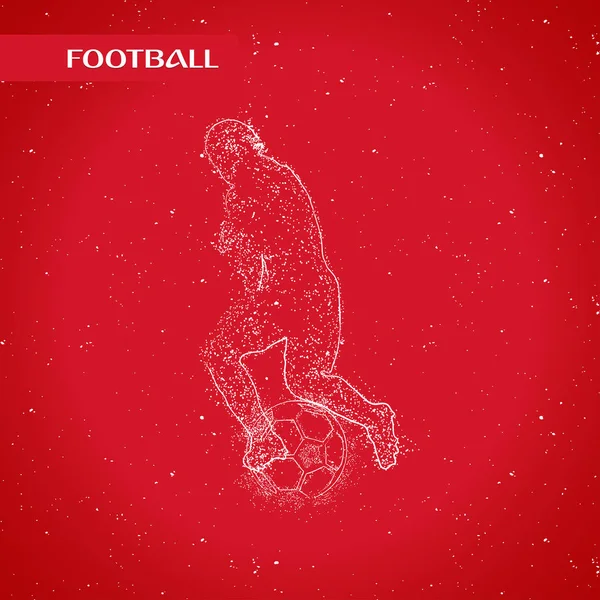 futbol logosu tasarım vektörü