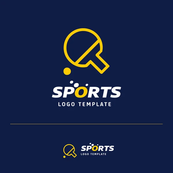 Design Cartão Visita Com Logotipo Esportivo Vetor Tema Azul — Vetor de Stock
