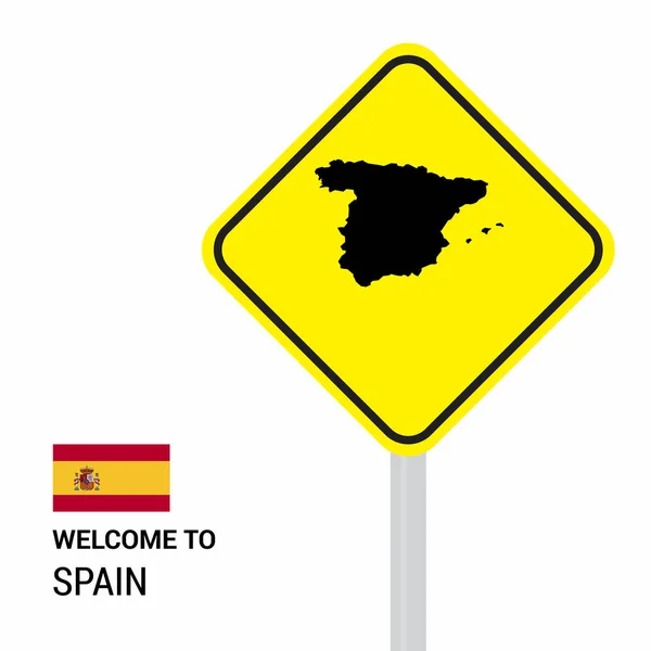Spanyolország az útjelzések fórumon design vektor — Stock Vector