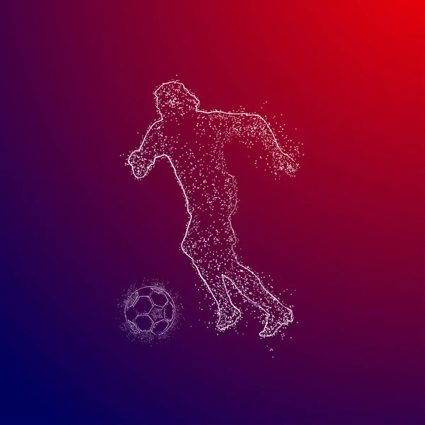 Futebol Logotipo Design Vector — Vetor de Stock