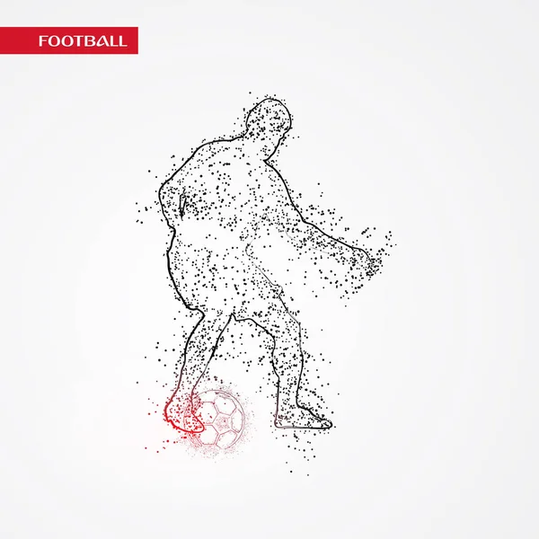 Futbol beyaz arka plan üzerinde renkli logo tasarımı