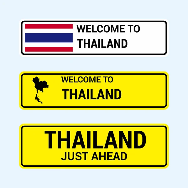 泰国交通标志板设计 — 图库矢量图片