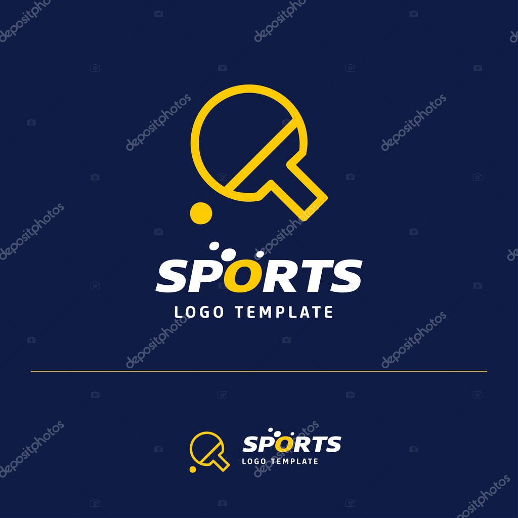 Business card design with  sports  logo and blue theme vector