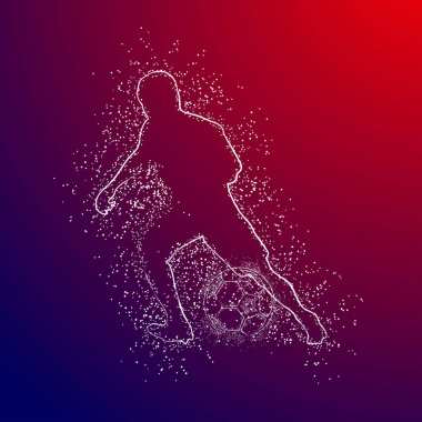 futbol logosu tasarım vektörü