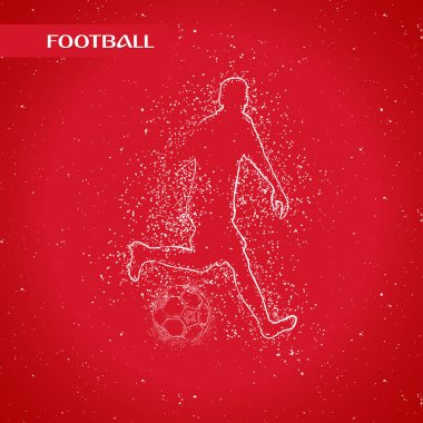 futbol logosu tasarım vektörü