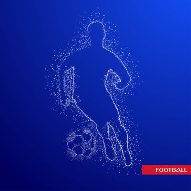 futbol logosu tasarım vektörü