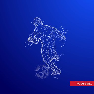 futbol logosu tasarım vektörü