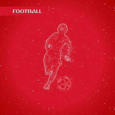 futbol logosu tasarım vektörü