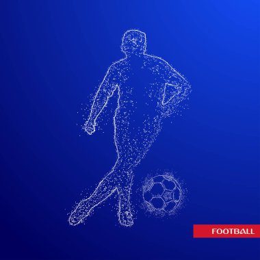 futbol logosu tasarım vektörü