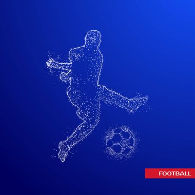 futbol logosu tasarım vektörü