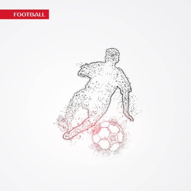 futbol logosu tasarım vektörü