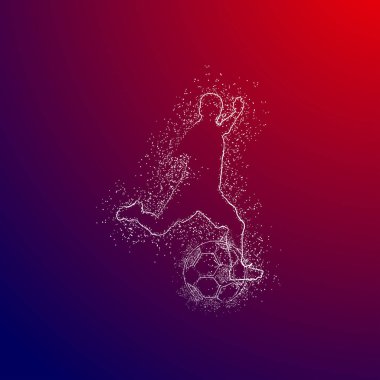 futbol logosu tasarım vektörü