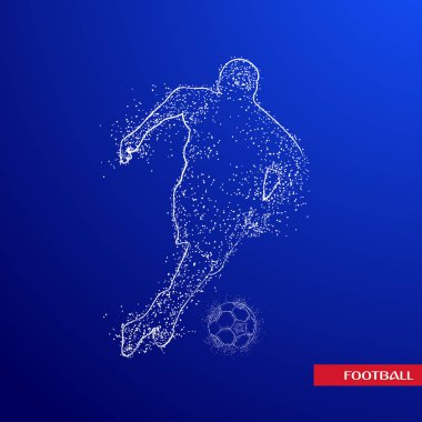 futbol logosu tasarım vektörü