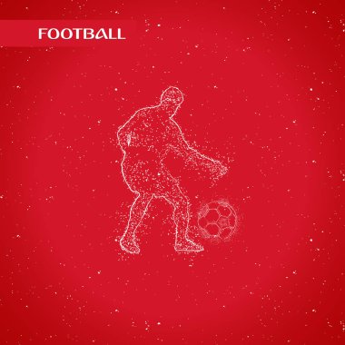 futbol logosu tasarım vektörü
