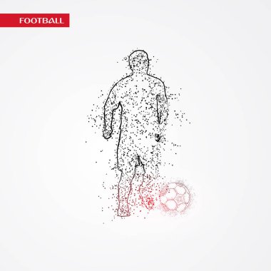 futbol logosu tasarım vektörü 