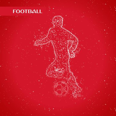 futbol logosu tasarım vektörü